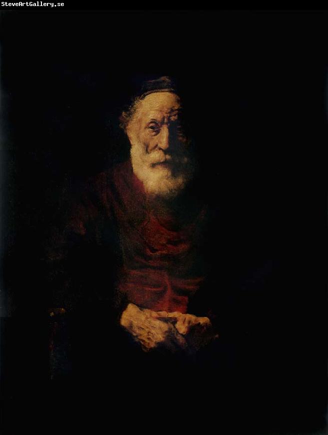 REMBRANDT Harmenszoon van Rijn Portrait of an Old Man in red